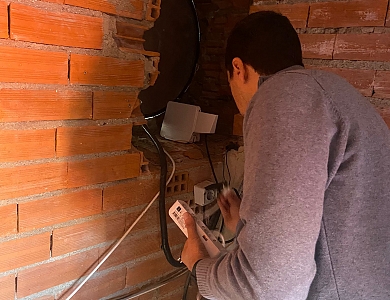 Instalación de sensores inteligentes en Campos-Pan-Lampreana.